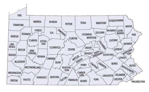 Counties of Pennsylvania